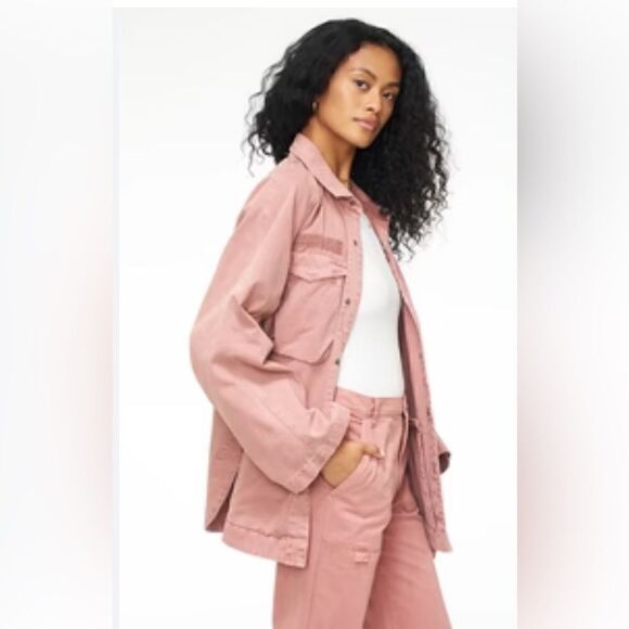 Pistola Brianna Oversized Utility Jacket in Clay Size Medium. NWT - Picture 4 of 9
